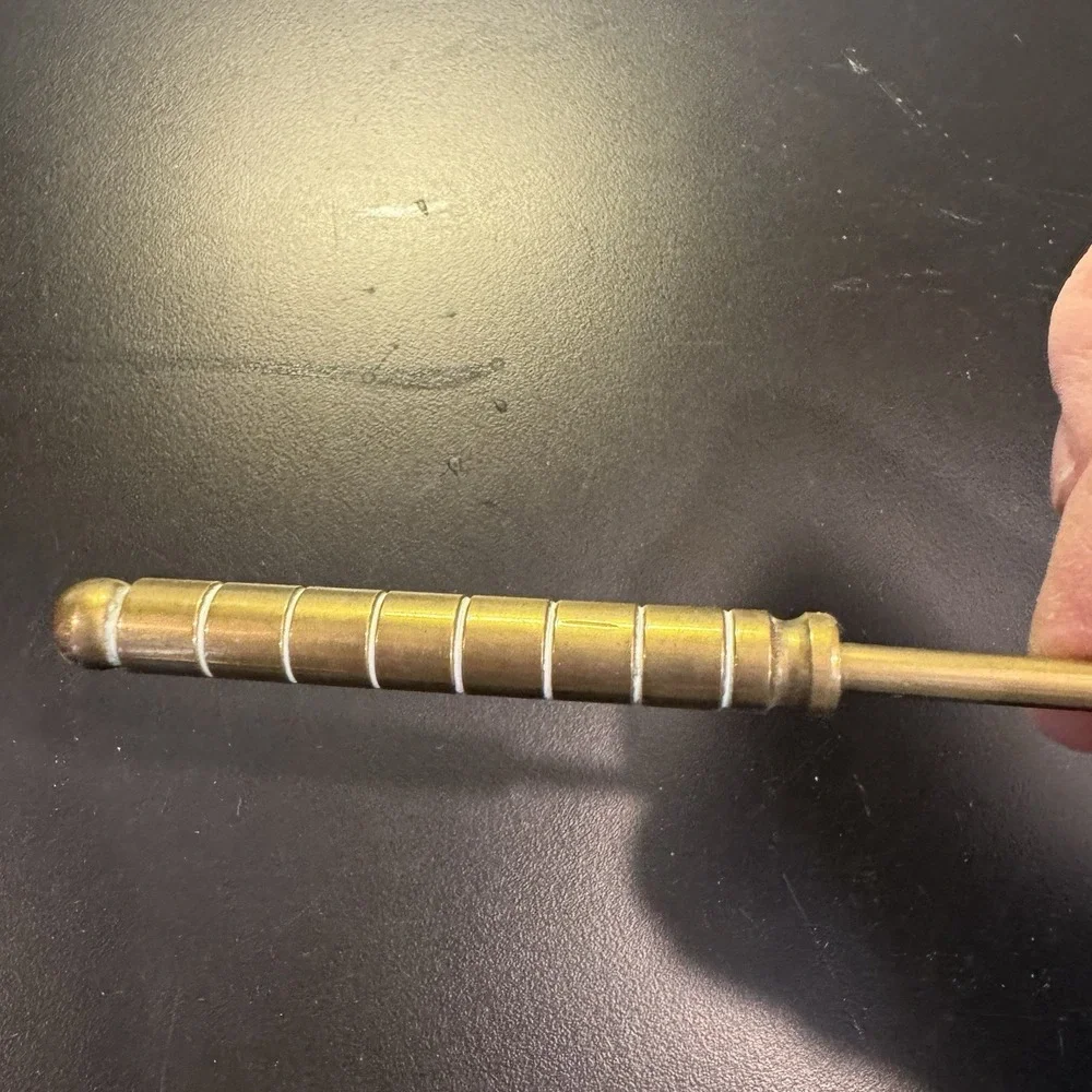 Old Brass Candle Snuffer Solid Brass Nice Patina 8.5